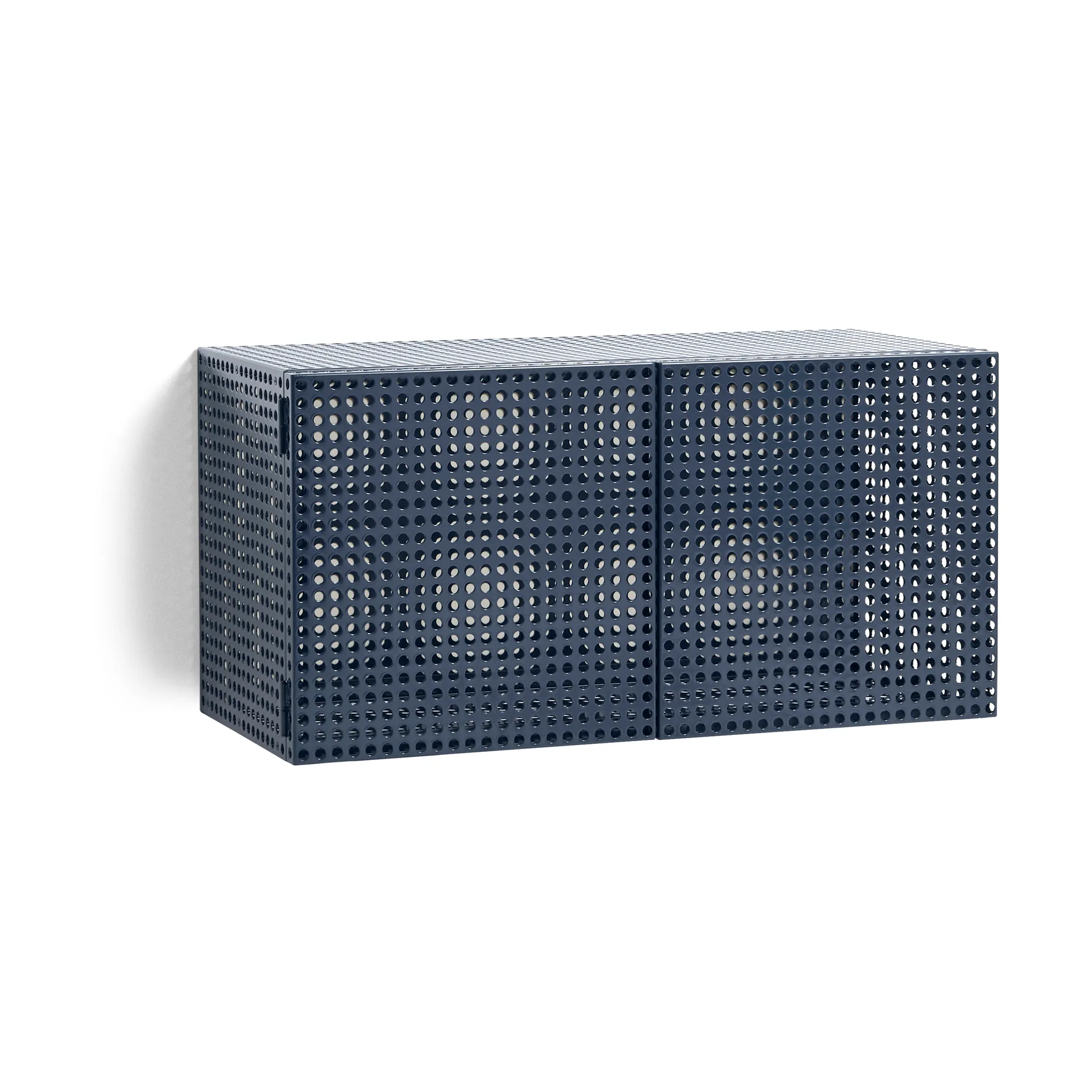 Perforated Cabinet ντουλάπι τοίχου small, Steel blue HAY