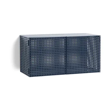 Perforated Cabinet ντουλάπι τοίχου small - Steel blue - HAY