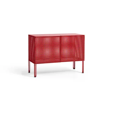 Perforated Cabinet ντουλάπι small - Wine red - HAY