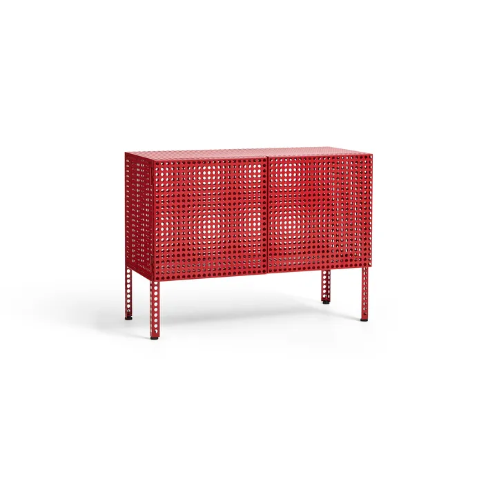 Perforated Cabinet ντουλάπι small - Wine red - HAY