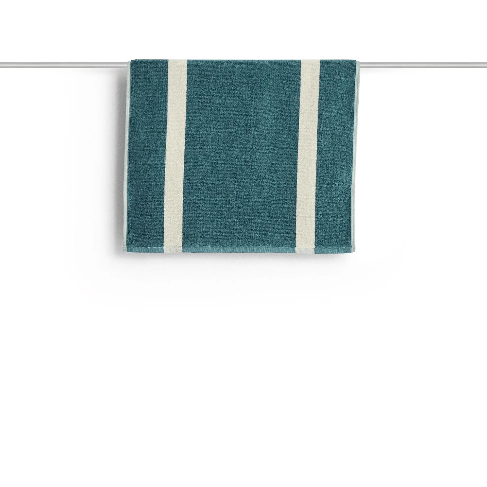 Ριγέ πατάκι μπάνιου, Petrol blue, 50x80 cm HAY