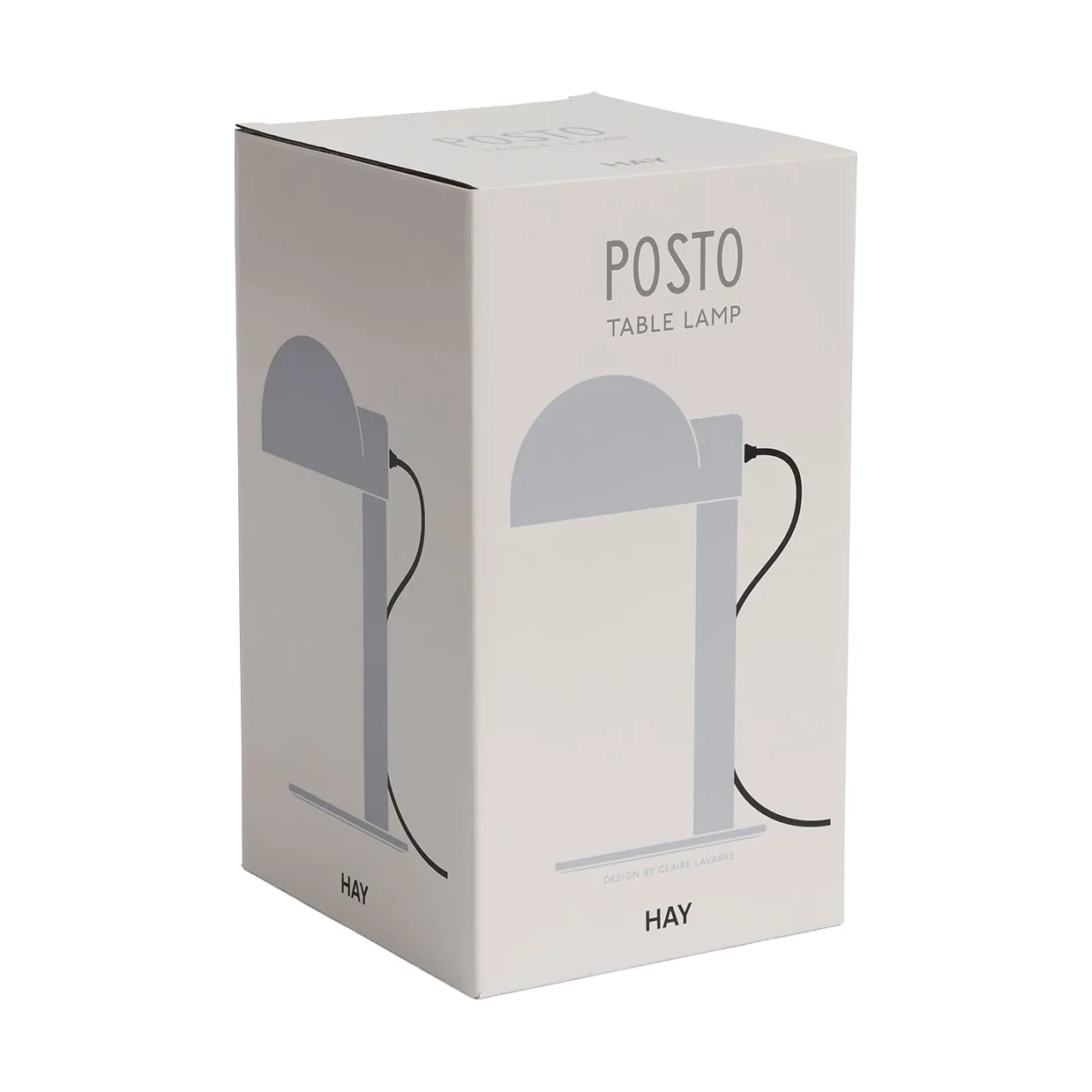 Posto επιτραπέζιο φωτιστικό, Silver grey HAY
