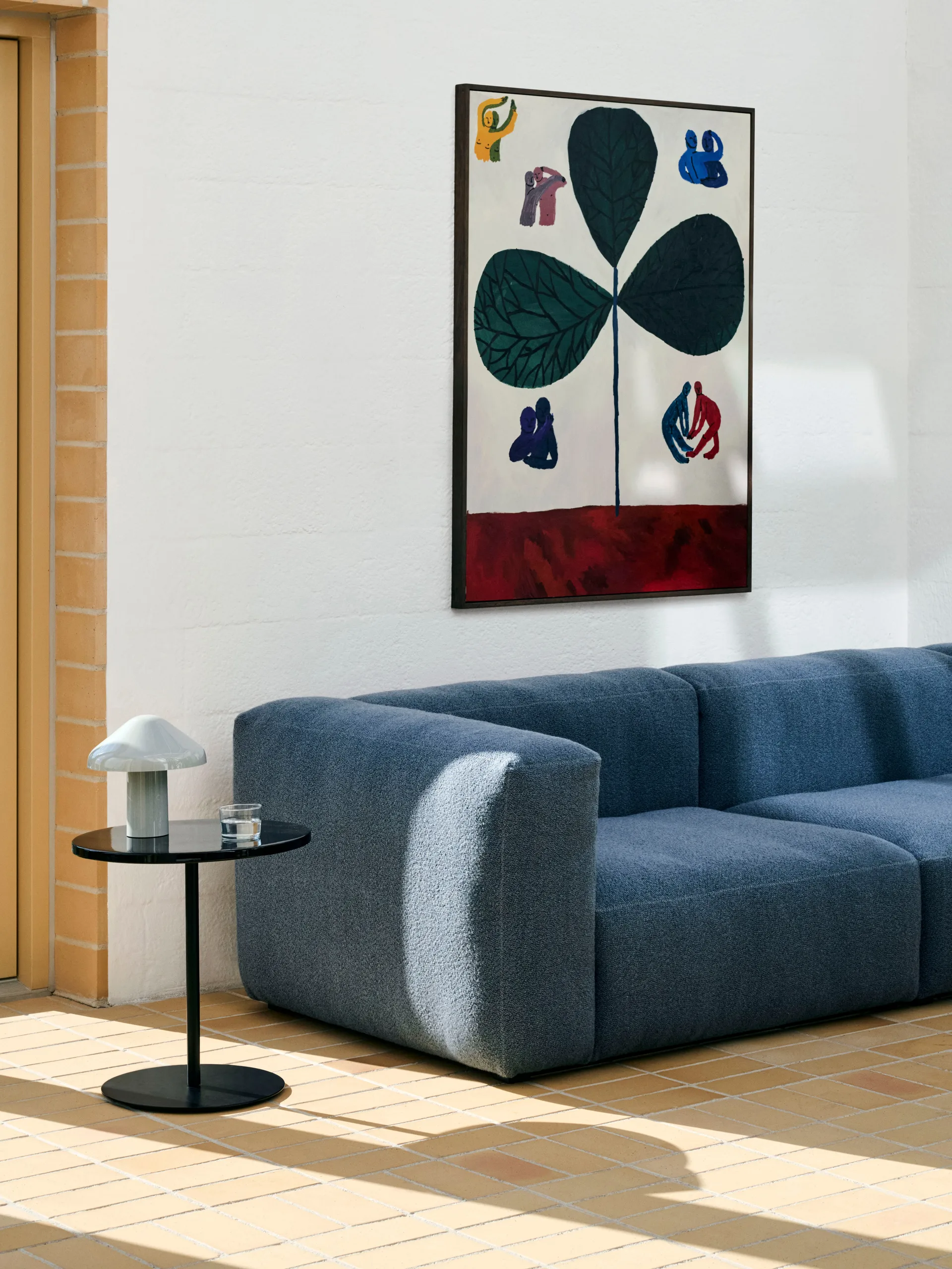 Pyro τραπέζι σαλονιού Ø45 cm, Black-black HAY