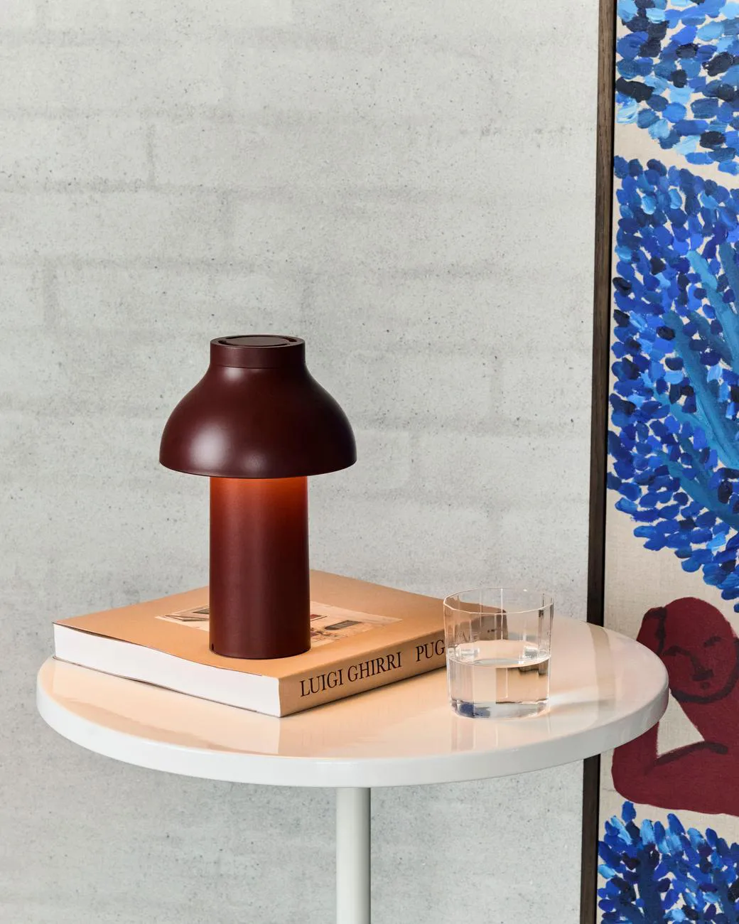 Pyro τραπέζι σαλονιού Ø45 cm, Eggshell-cream white HAY