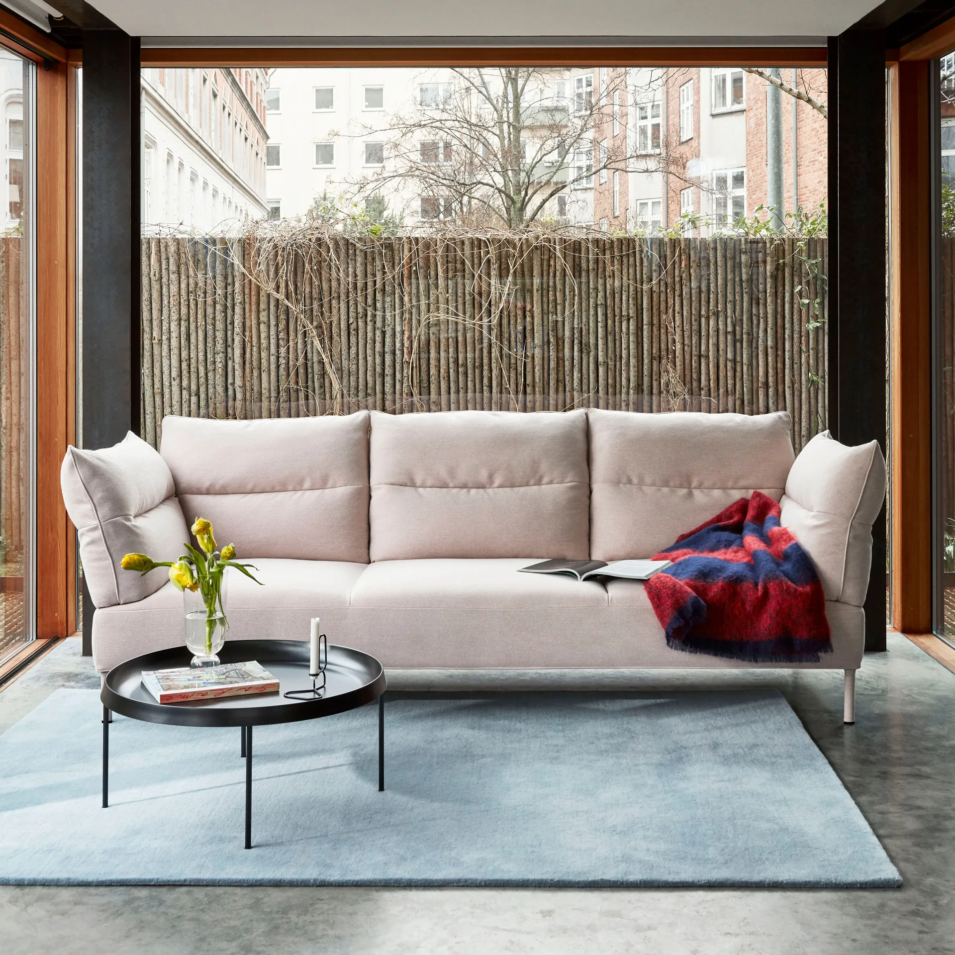 Raw μάλλινο χαλί Νο 2 170x240 cm, Γαλάζιο HAY