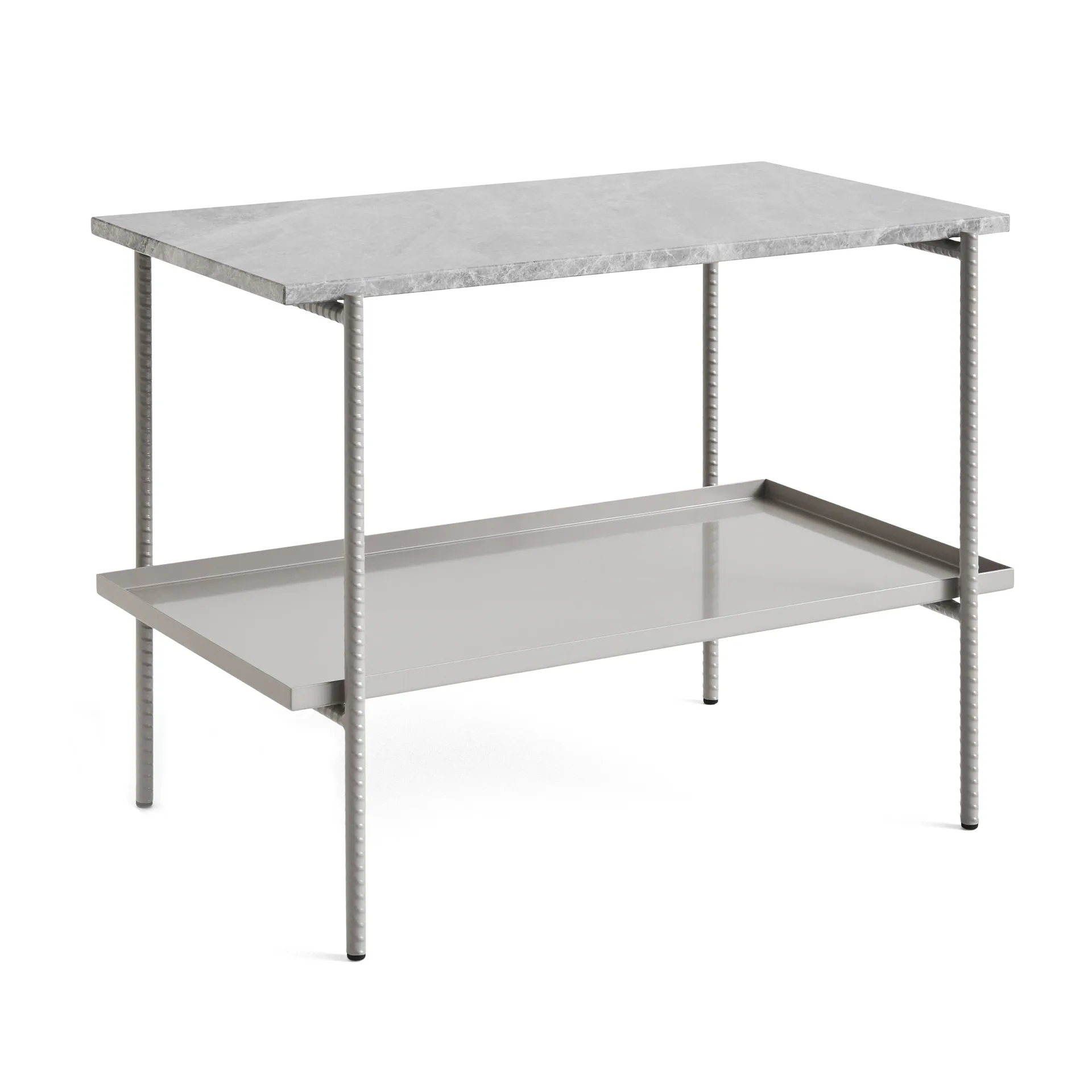 Rebar βοηθητικό τραπεζάκι 75x44x55 cm, Grey marble-fossil HAY