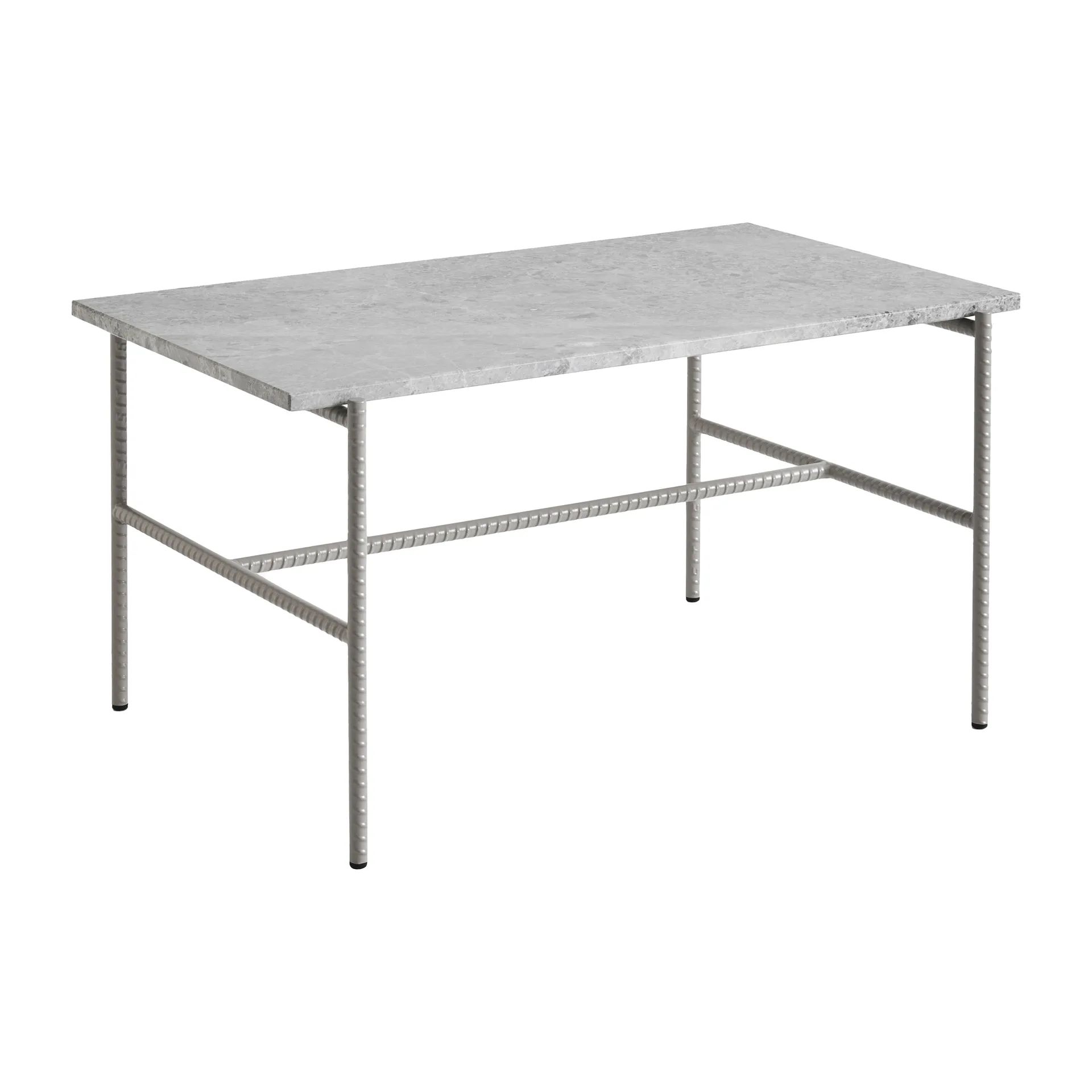 Rebar τραπεζάκι σαλονιού 80x49x40,5 cm, Grey marble-fossil HAY