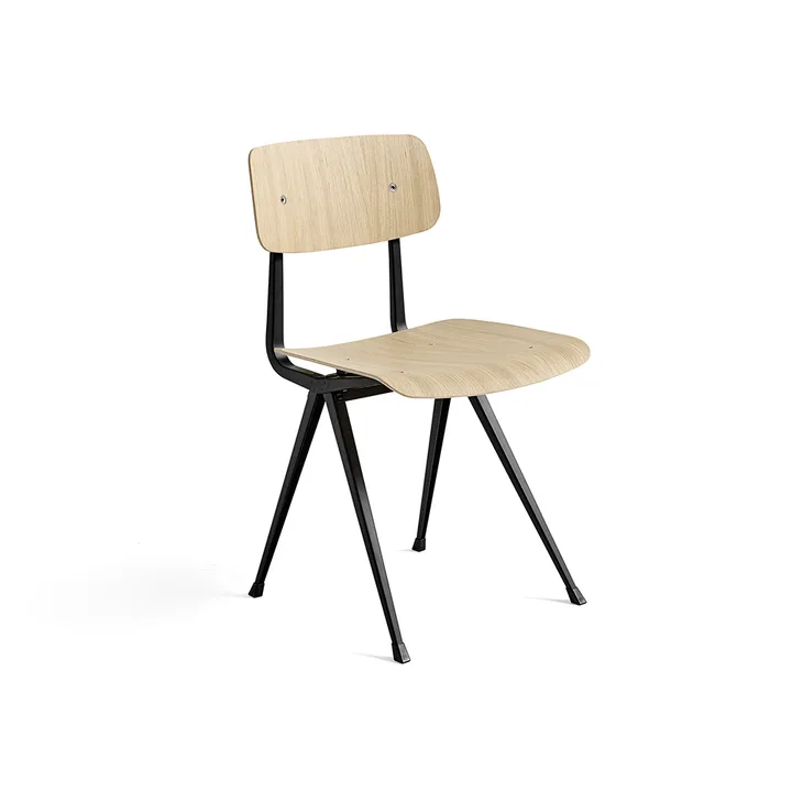 Result καρέκλα - Δρυς-μαύρη μεταλλική βάση - HAY