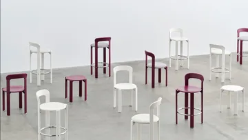 Rey σκαμπό Ø46,5x46 cm - Grape red - HAY