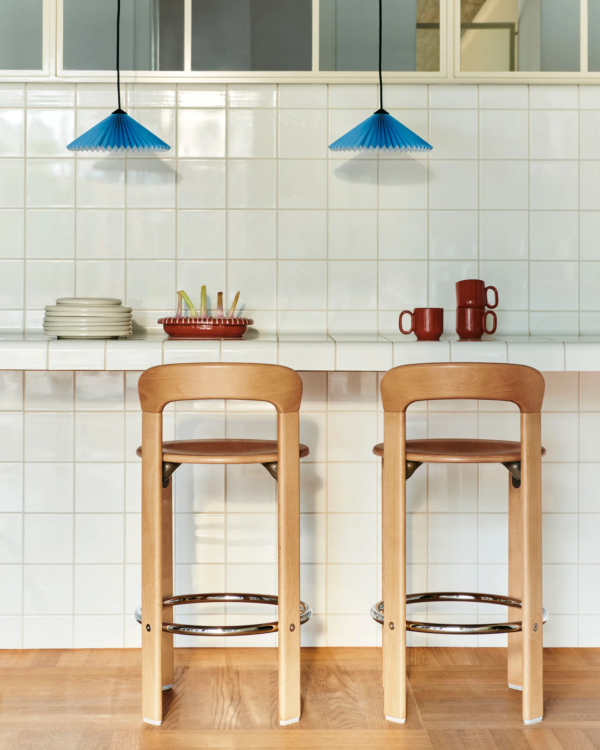 Rey Low σκαμπό μπαρ λακαρισμένο 65 cm, Golden HAY