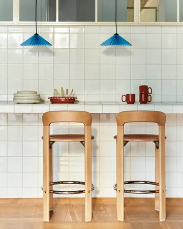 Rey Low σκαμπό μπαρ λακαρισμένο 65 cm - Golden - HAY