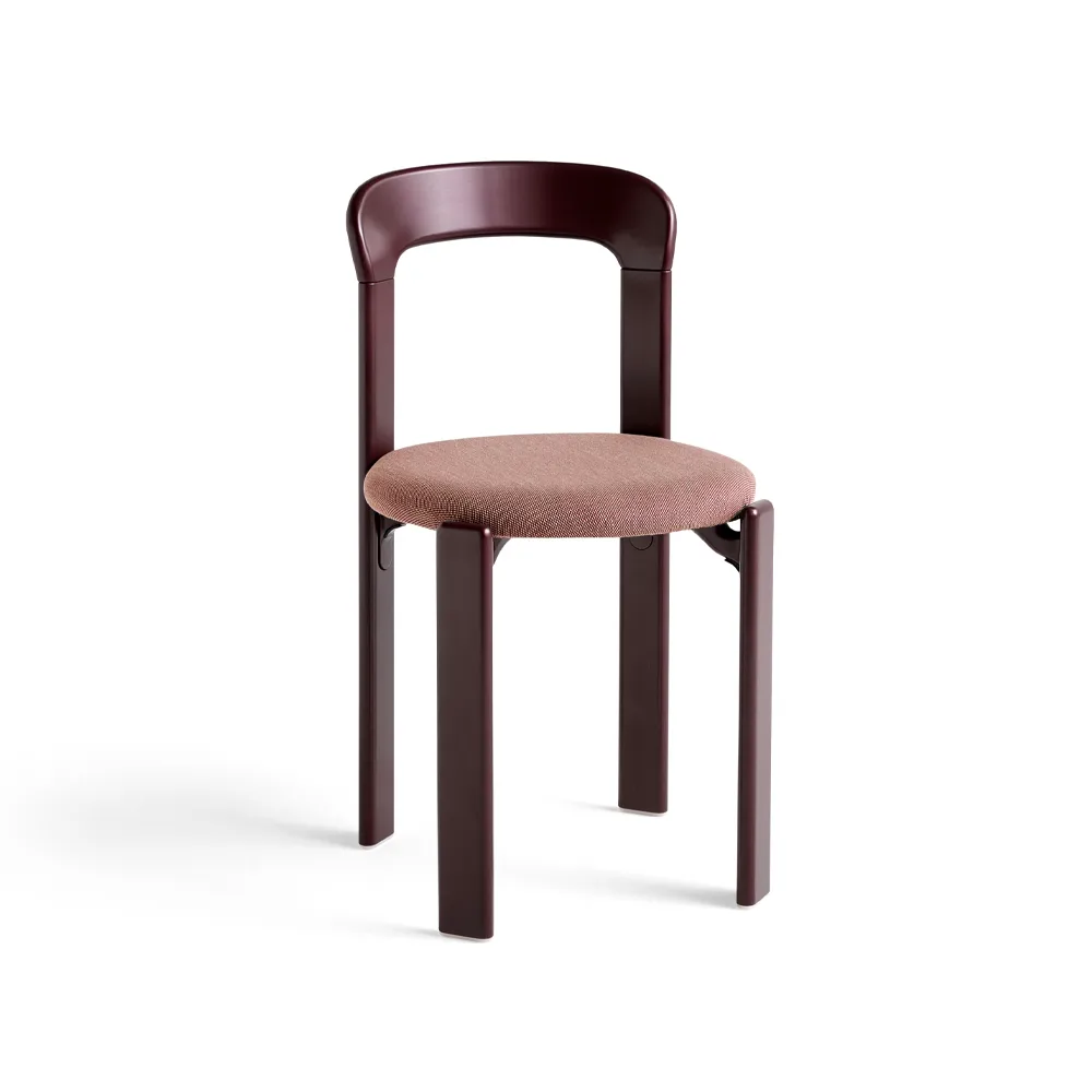 Καρέκλα Rey με ταπετσαρία, Steelcut trio 416 grape red HAY