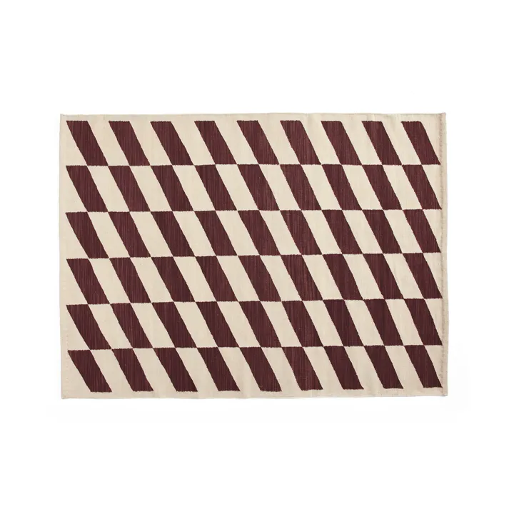 Shift Kelim χαλί 140x200 εκ. - Burgundy - HAY
