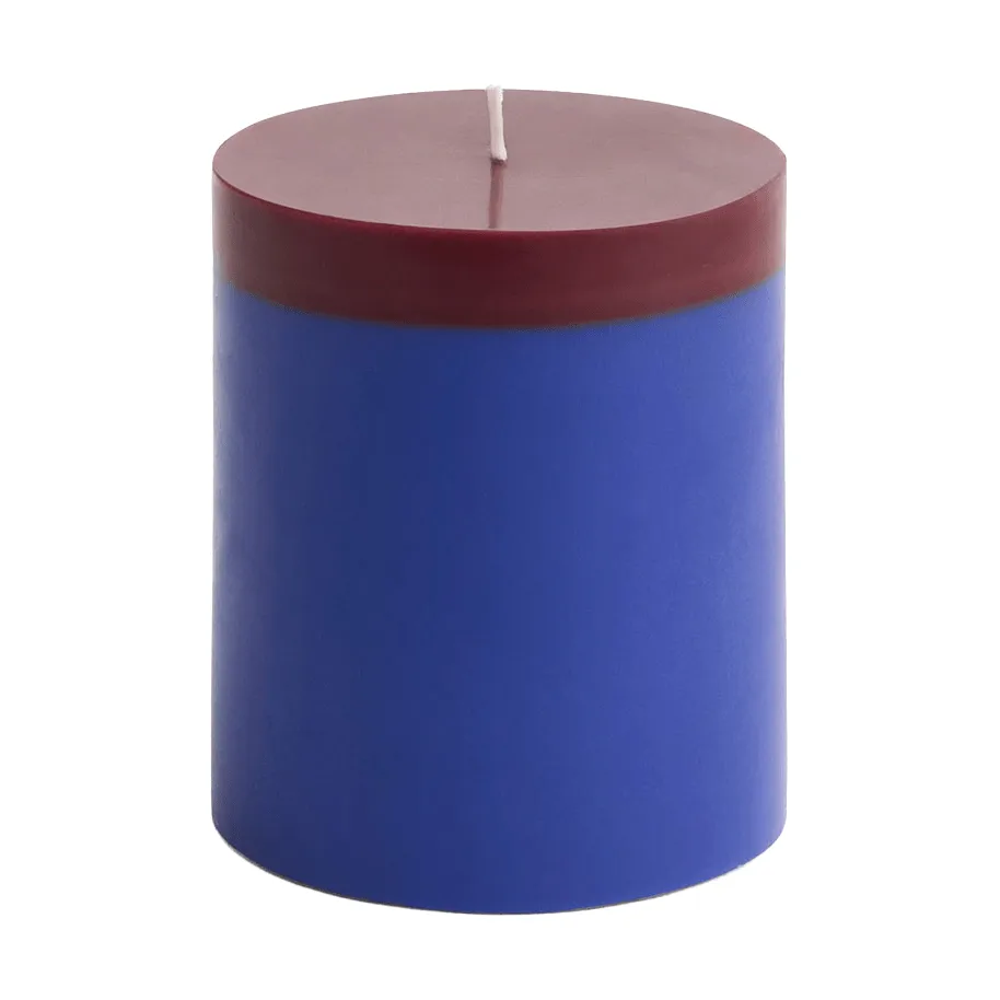 Silo Candle κολόνα κερί, Royal blue-bordeaux, Ø9,5x11 cm HAY