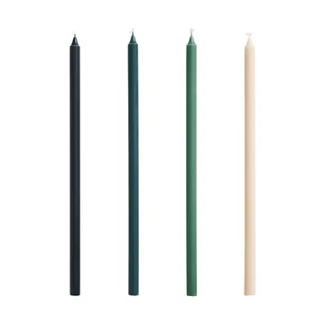 Slim κεριά 4 τεμάχια - Green-dark green - HAY