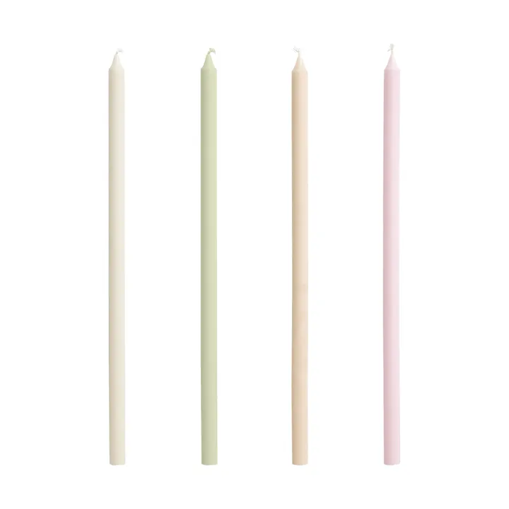 Slim κεριά 4 τεμάχια - Pastels - HAY