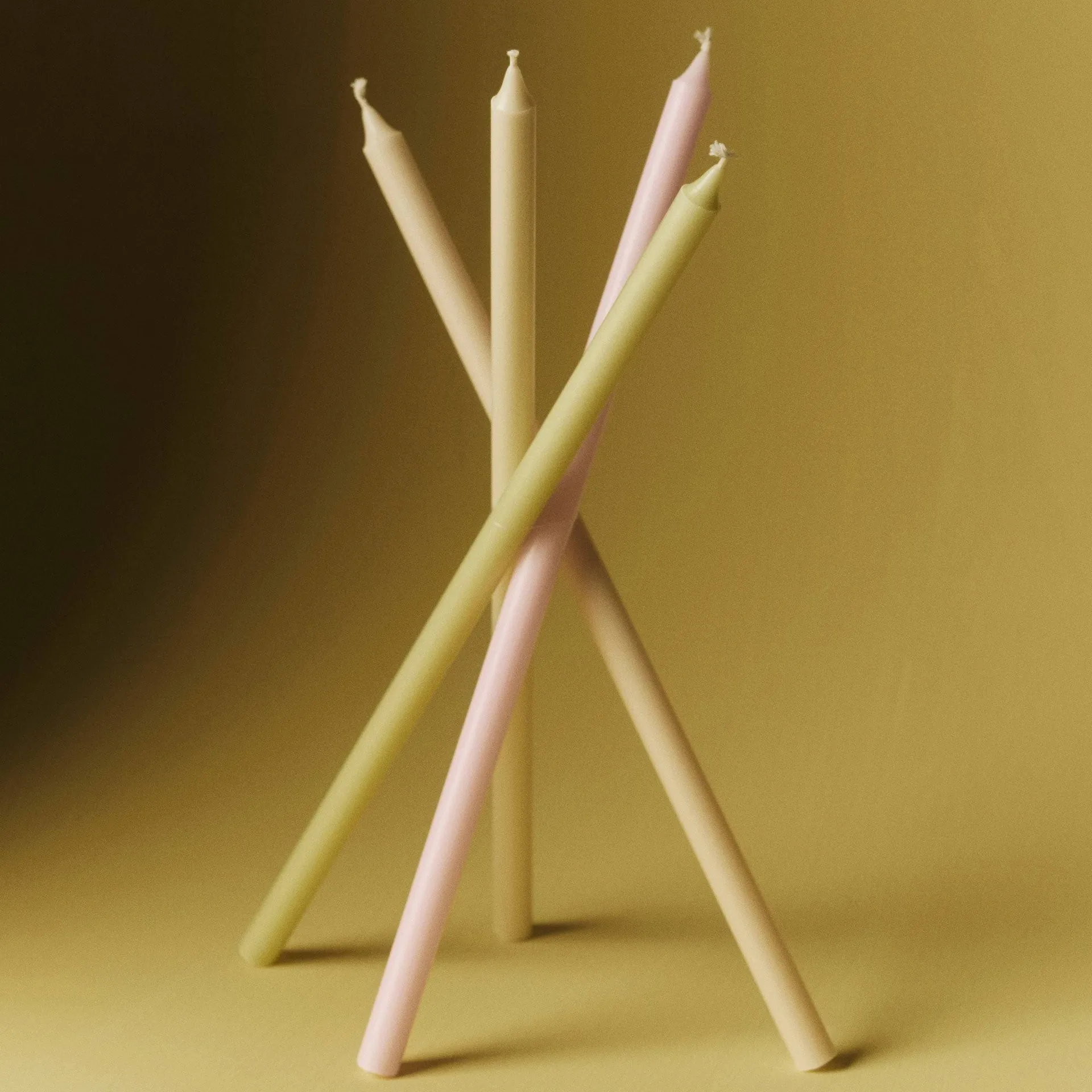 Slim κεριά 4 τεμάχια, Pastels HAY
