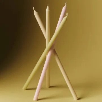 Slim κεριά 4 τεμάχια - Pastels - HAY