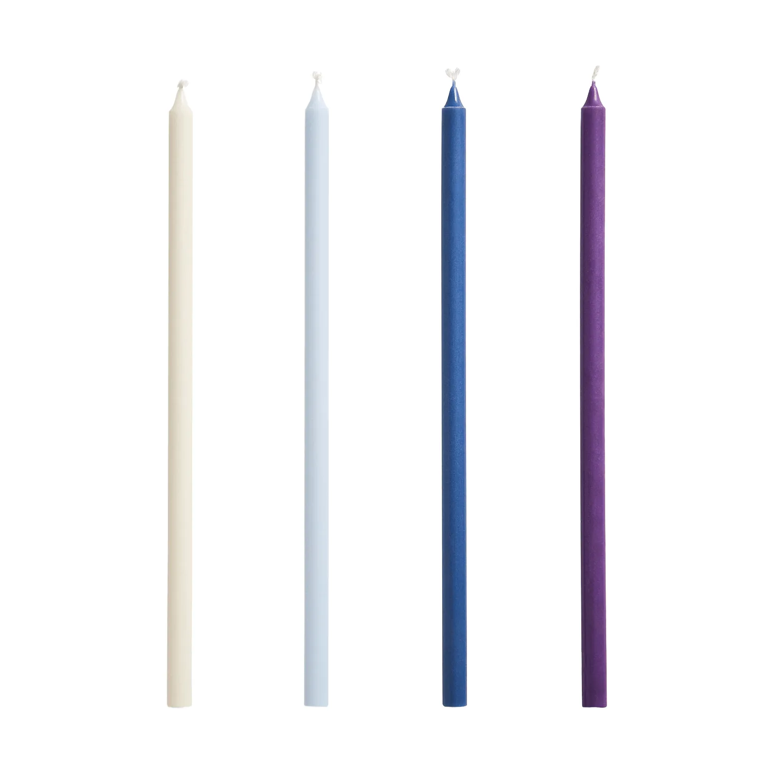 Slim κεριά 4 τεμάχια, Purple-blue HAY