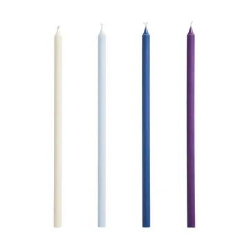 Slim κεριά 4 τεμάχια - Purple-blue - HAY