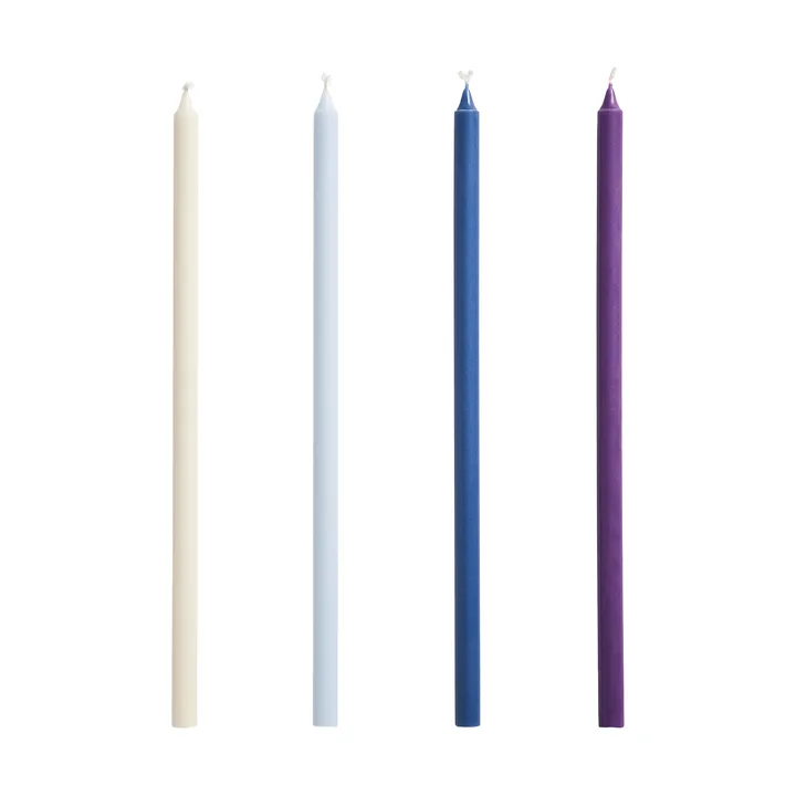 Slim κεριά 4 τεμάχια - Purple-blue - HAY
