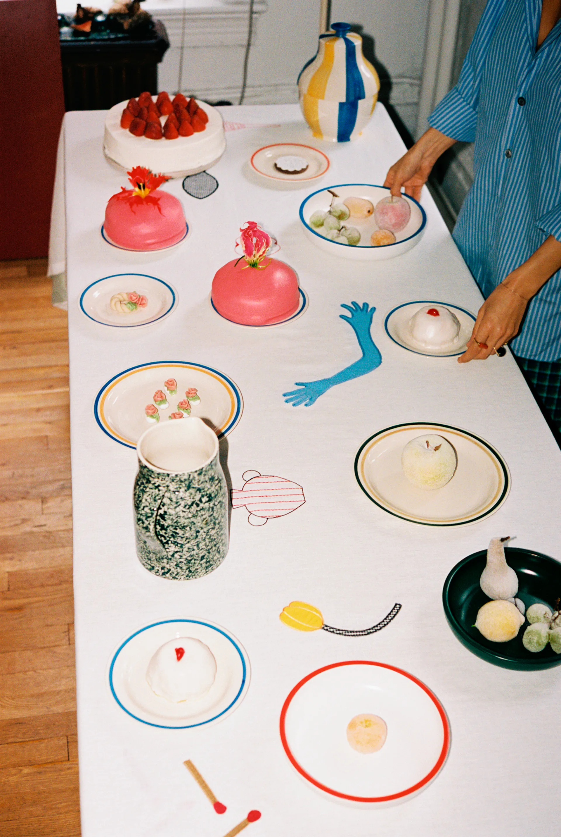 Sobremesa τραπεζομάντιλο 140x300 cm, Λευκό HAY