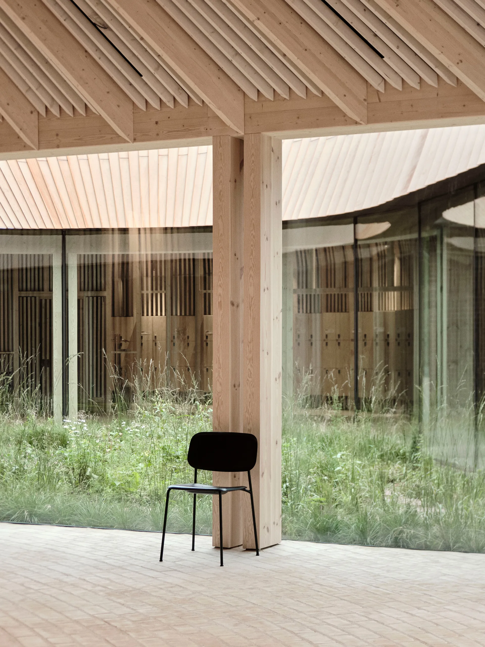 Soft Edge 40 καρέκλα, Oak-soft grey μεταλλικό πλαίσιο HAY