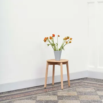 Soft Edge 72 σκαμπό - Soft grey-soft grey δρύινη βάση εξωτερικού χώρου - HAY