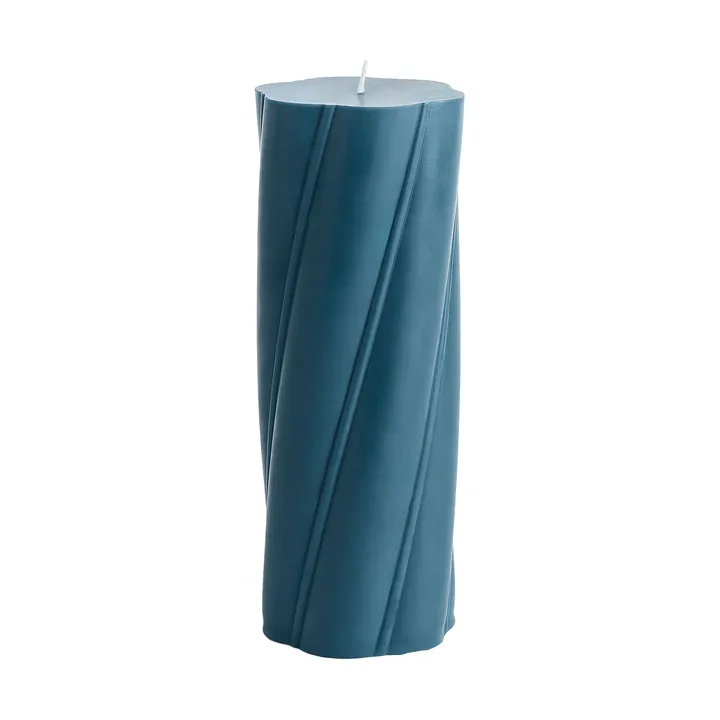 Soft Serve Candle κολόνα κερί - Dark teal, Ø9,5x24,5 cm - HAY