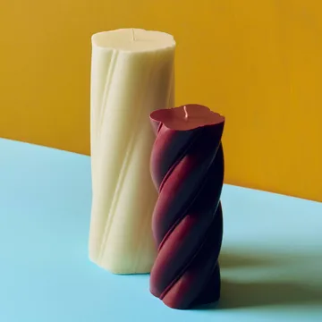Soft Serve Candle κολόνα κερί - Ivory, Ø9,5x24,5 cm - HAY