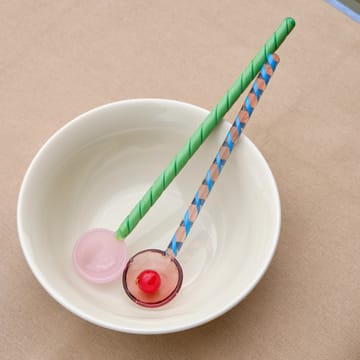 Spice γυάλινο κουτάλι συσκευασία 3 τεμαχίων - κεχριμπάρι-ανοιχτό ροζ-λευκό - HAY