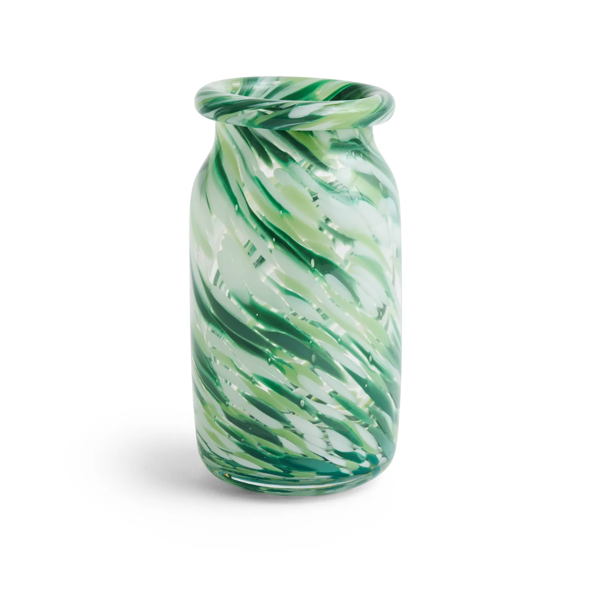 Βάζο Splash Roll Neck S 20,5 cm, Green swirl HAY