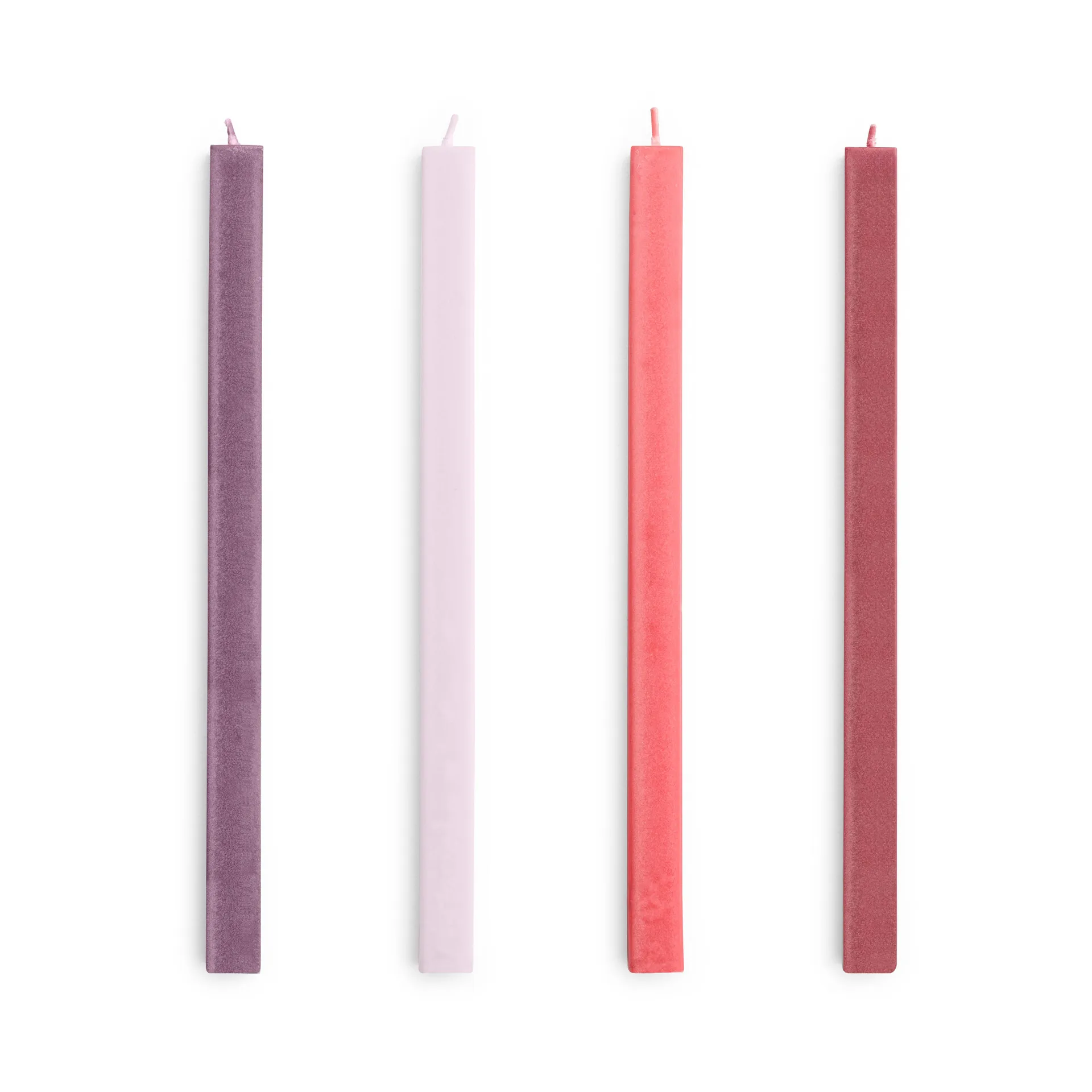 Κεριά Square Candle mix 4-pack, Reds-bordeaux HAY