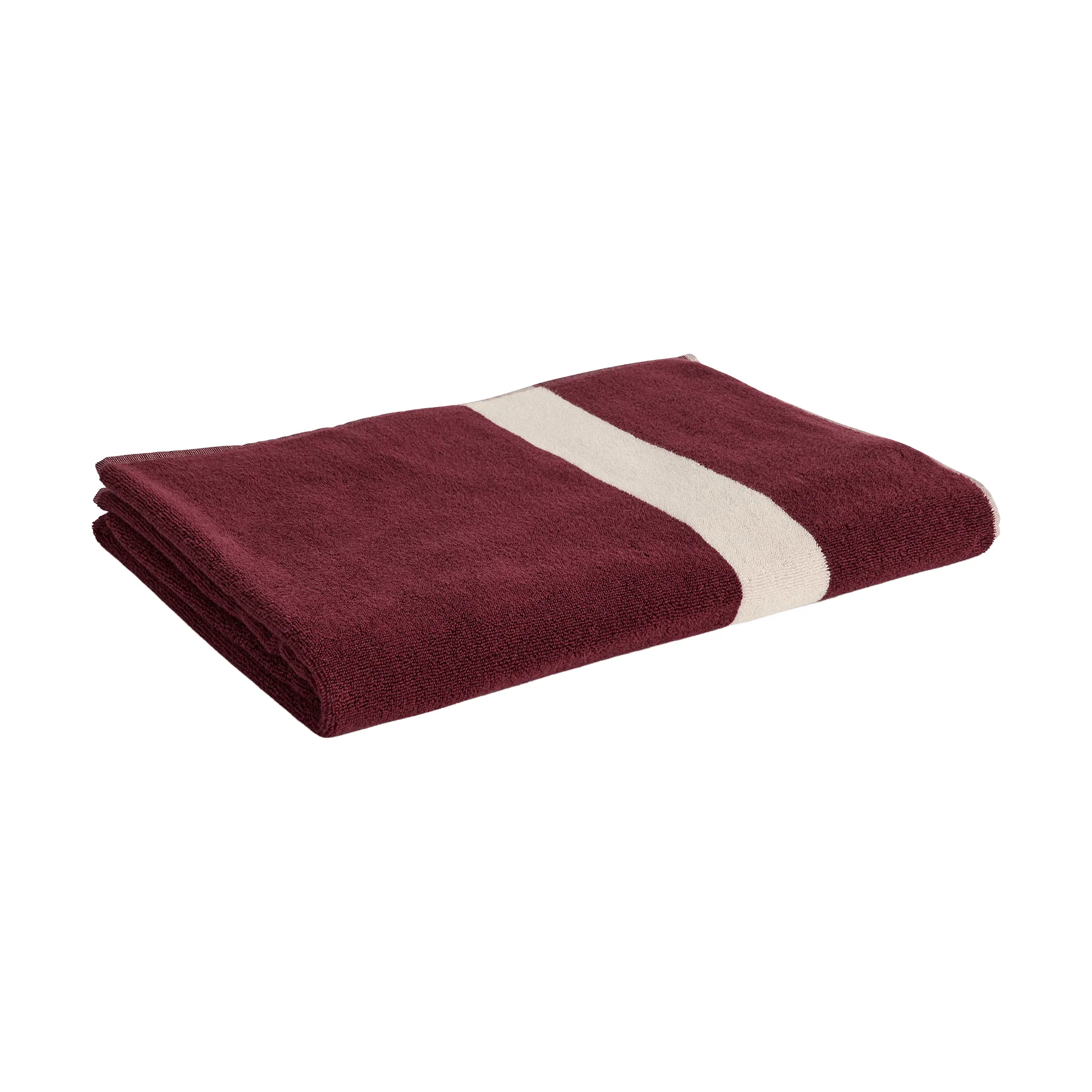 Stripe πετσέτα, Burgundy, 100x150 cm HAY