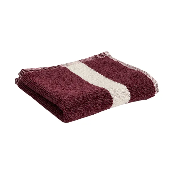 Stripe πετσέτα, Burgundy, 30x30 cm HAY