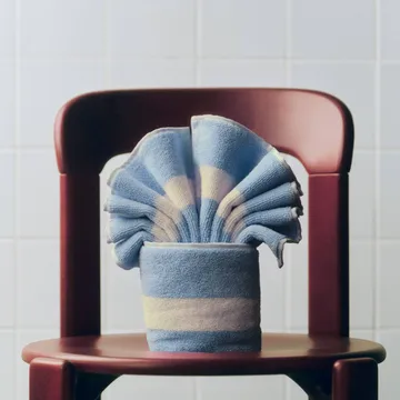 Stripe πετσέτα - Dusty blue, 40x60 cm - HAY