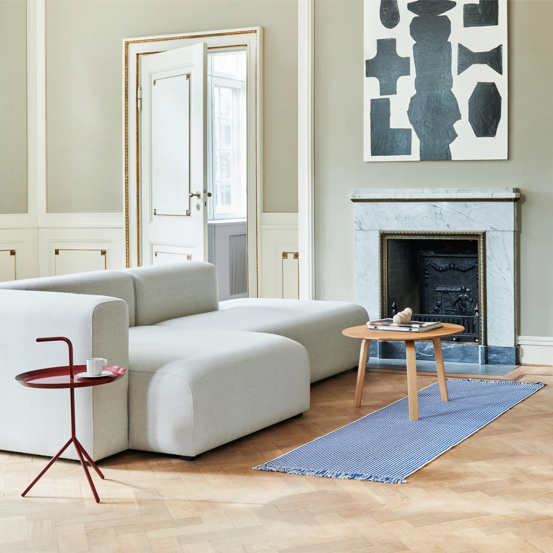 Stripes and Stripes χαλί 60x200 cm, κυματισμός από καμπανούλες HAY