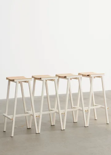 Taburete 8 high σκαμπό μπαρ 75 cm - Eggshell - HAY