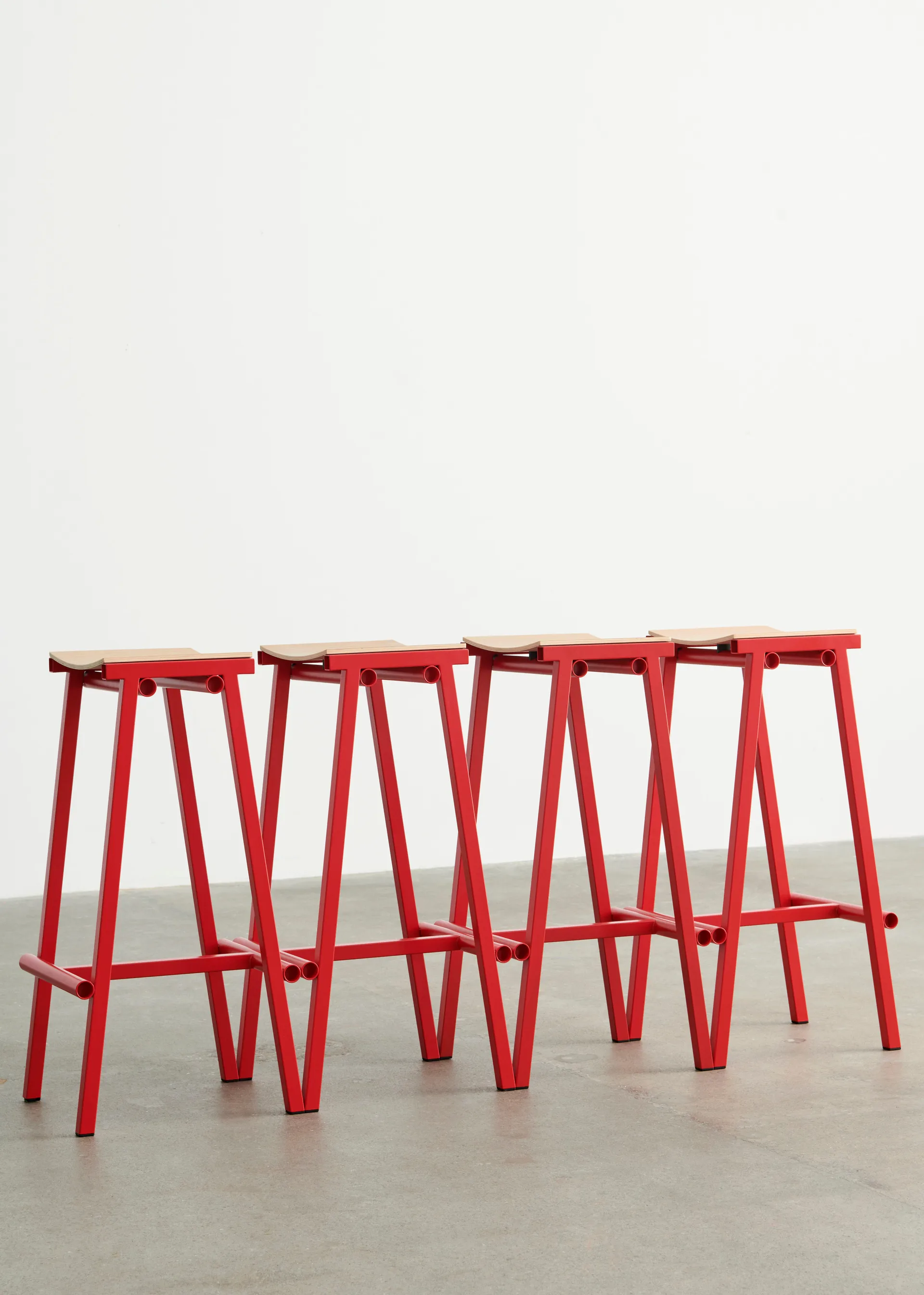 Taburete 8 high σκαμπό μπαρ 75 cm, Signal red HAY