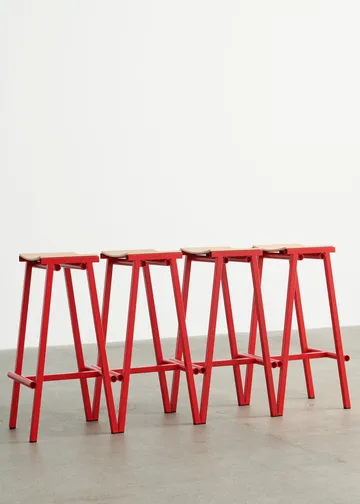 Taburete 8 high σκαμπό μπαρ 75 cm - Signal red - HAY