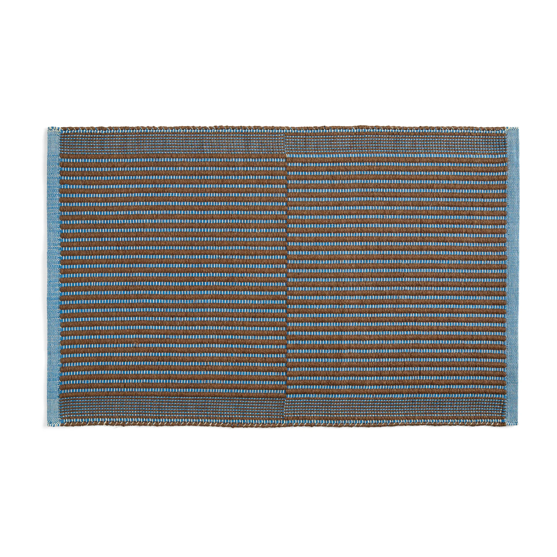Tapis χαλάκι πόρτας 60x95 cm, Κάστανο-μπλε HAY