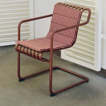 Terrazza Folding μαξιλάρι καθίσματος - Terracotta bold stripe, 82x40 cm - HAY