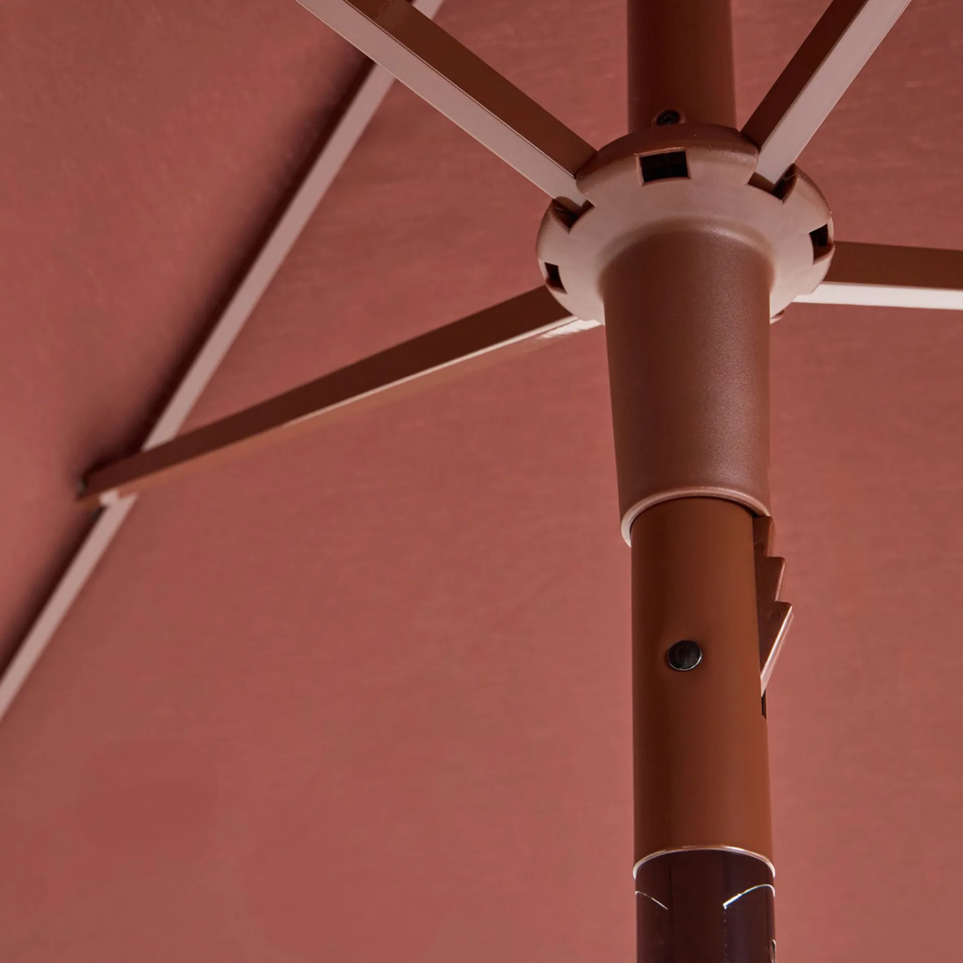 Terrazza Square ομπρέλα, Off white-burgundy HAY