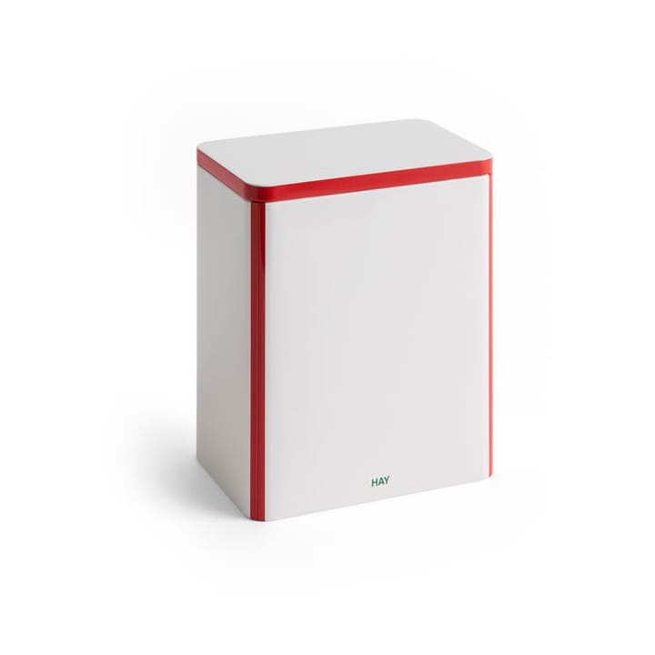 Tin Container βάζο αποθήκευσης large - Off white-red - HAY