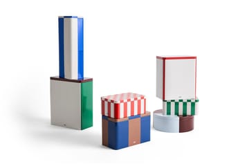 Tin Container βάζο αποθήκευσης medium - Brown-midnight blue - HAY