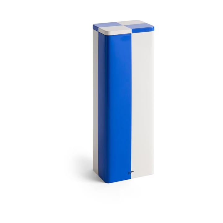 Tin Container Slim δοχείο αποθήκευσης - Slim blue-off white - HAY