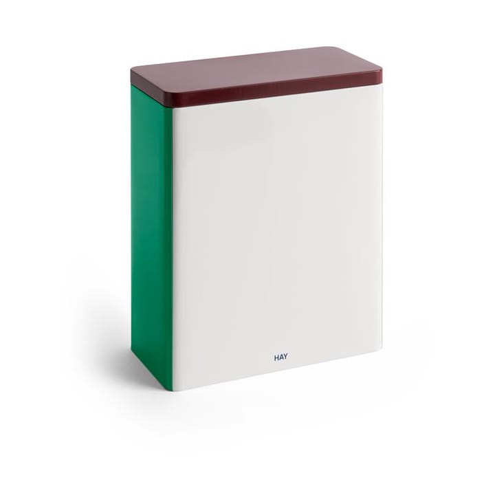 Tin Container βάζο αποθήκευσης x-large - Off white-burgundy-green - HAY