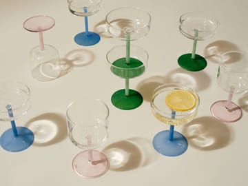 Tint coupe glasses 200 ml, συσκευασία 2 τεμαχίων - Ροζ - HAY