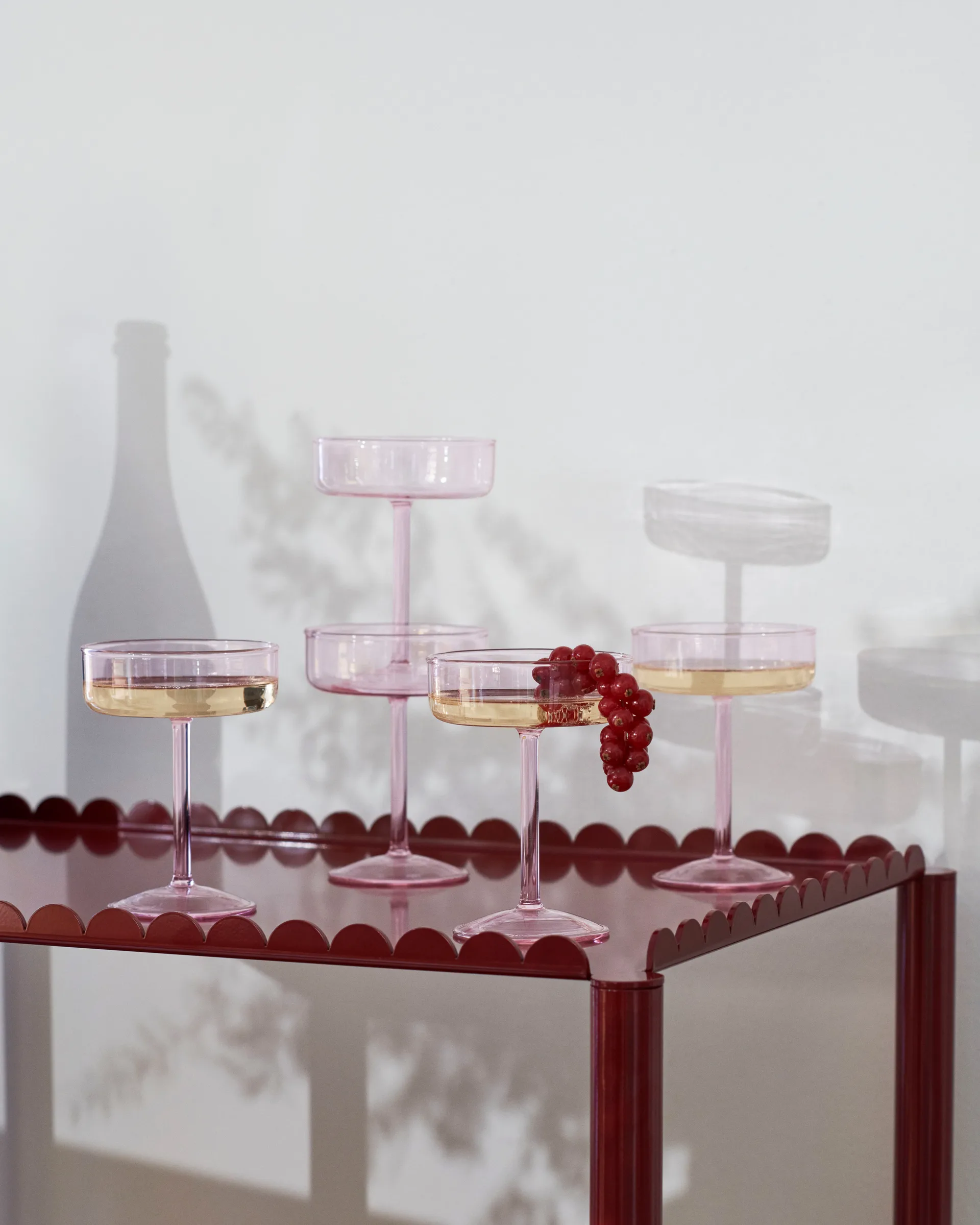 Tint coupe glasses 200 ml, συσκευασία 2 τεμαχίων, Ροζ HAY