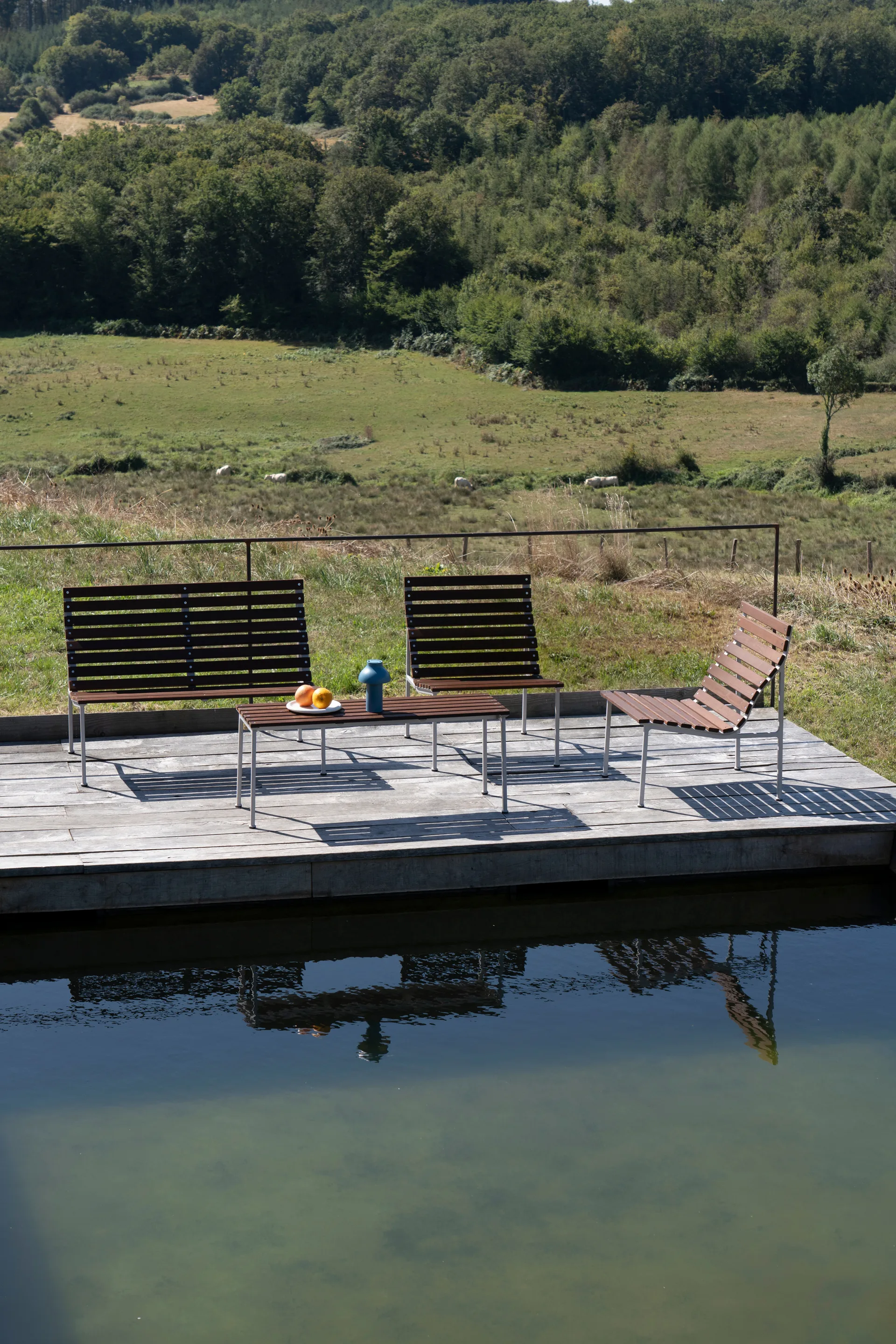 Traverse Bench 114 πάγκος, Λαδωμένη φράξος HAY